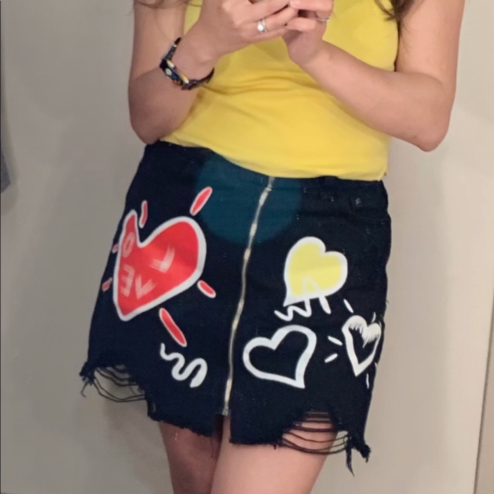 Jean Mini skirt